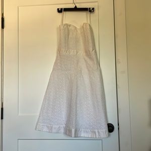 Strapless Eyelet Dress